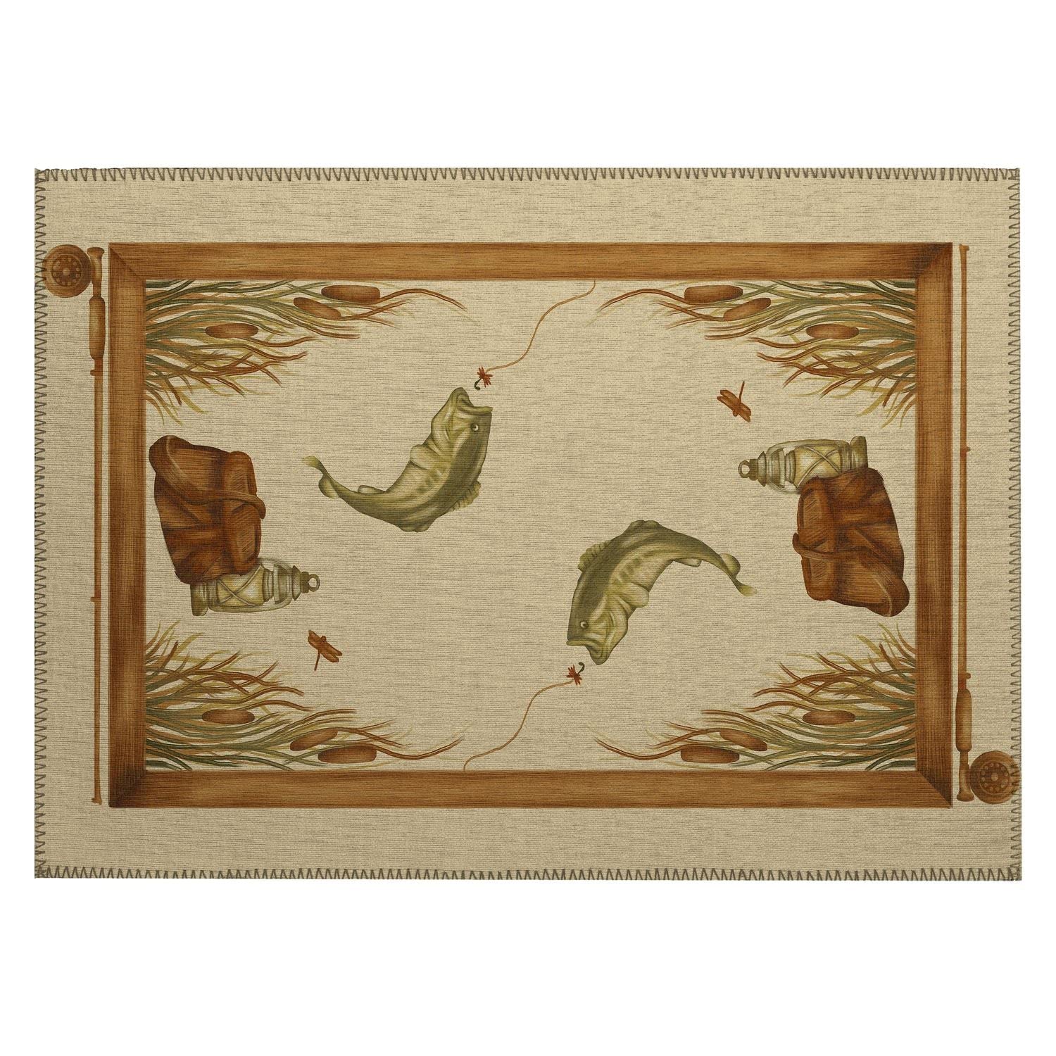 Excursion Ex5 Beige Farmhouse Rug Rectangle 3' X 5'