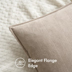 Miulee Pack Of 2 Sage Green Decorative Pillow Covers 24X24 Inch Soft Chenille Luxurious Couch Throw Pillows Farmhouse Cushion Covers Euro Shams With Elegant Design For Sofa Bed Living Room Home Decor