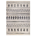 HomeRoots 531970 8 x 11 ft. Ivory & Black Geometric Shag Rectangle Area Rug