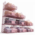 Havawish 4 Pack Stackable Closet Organizers and Storage Bins Pink Label