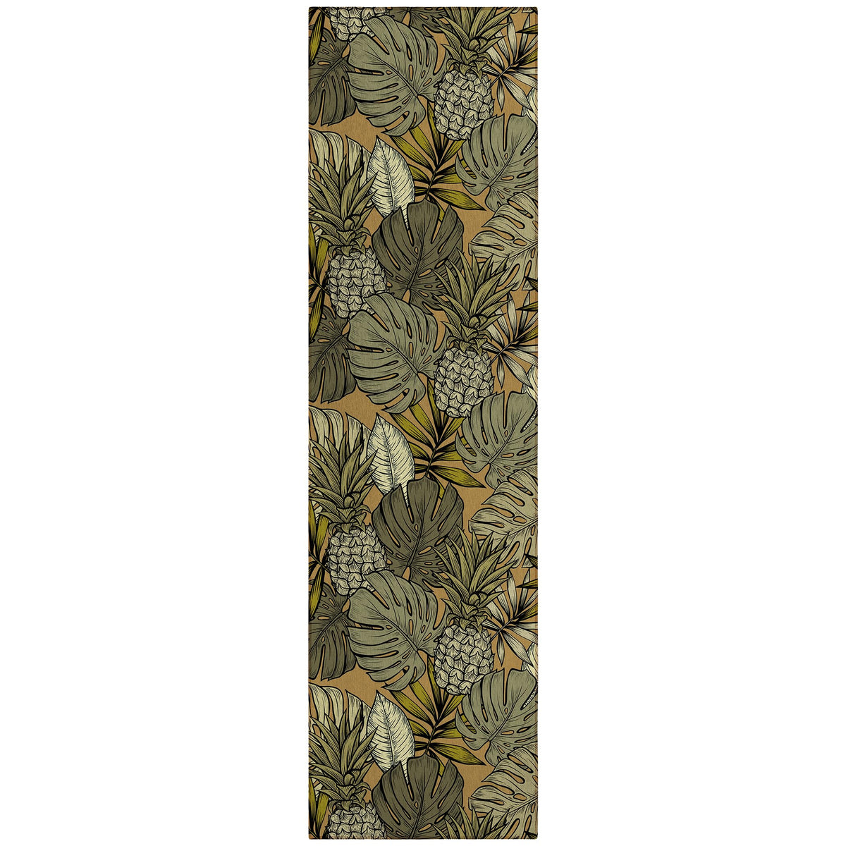 Dalyn Rugs Tropics Tc11 Brown 2'3&quot; X 7'6&quot; Indoor Outdoor Runner Rug, Easy Clean, Machine Washable, Non Shedding, Hallway, Entry, Kitchen, Patio Rug