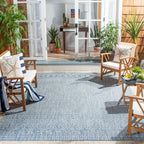 Safavieh Courtyard Collection 8' X 10' Grey/Blue Cy8235 Indoor/ Outdoor Patio Backyard Mudroom Area Rug