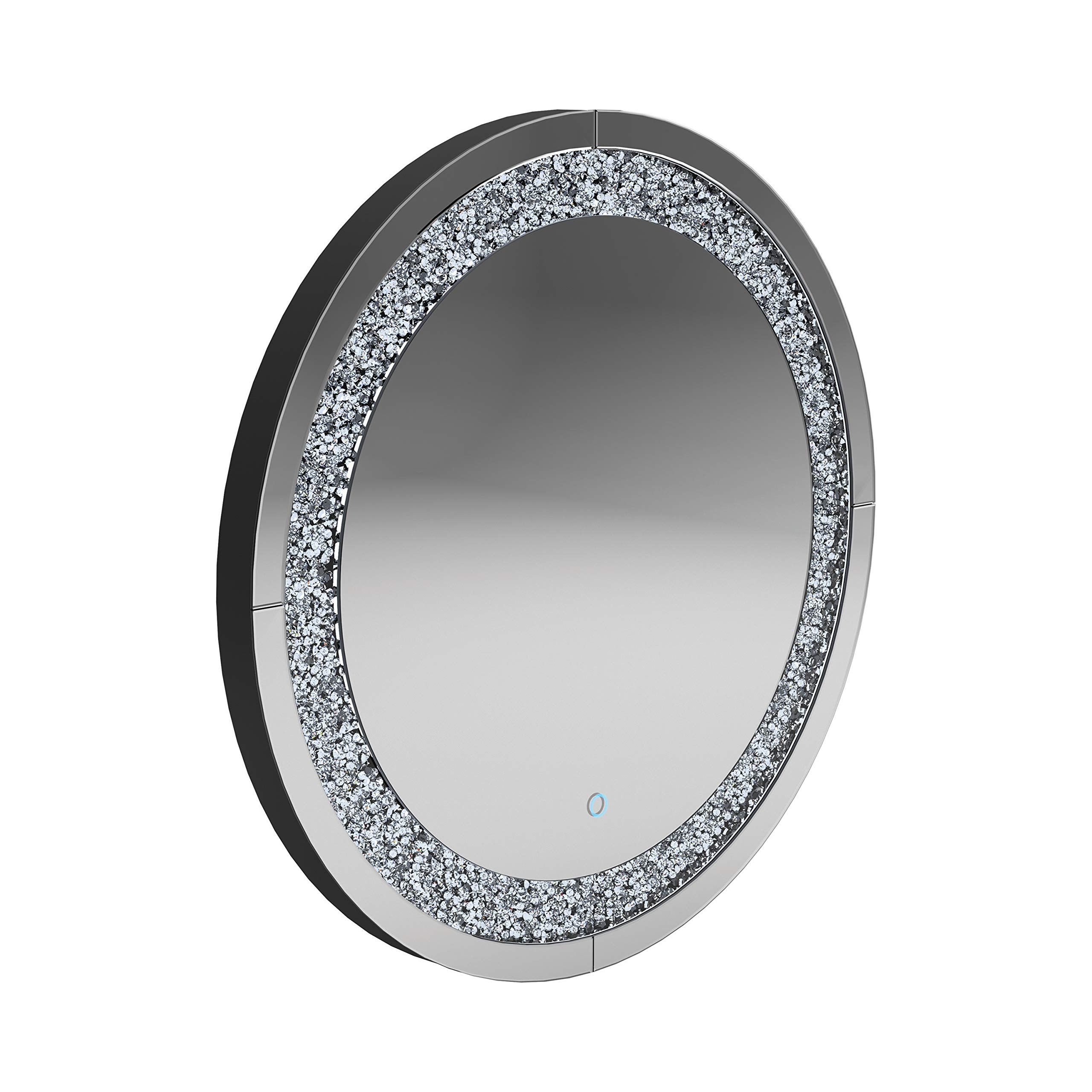 Coaster Home Furnishings Round Wall Mirror Silver