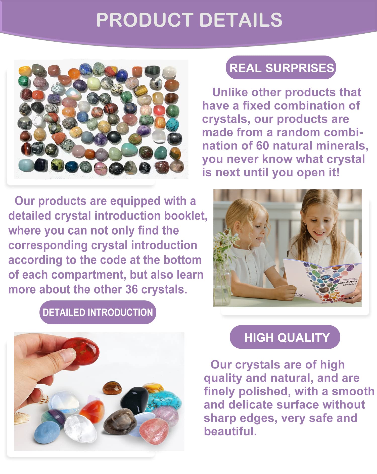 Sparklexlab Advent Calendar 2024 - Crystal Advent Calendar For Adults Teens Girls Boys With 24 Gemstones To Open Each Day - Natu