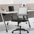 Paylesshere Gaming Chair Ergonomic Computer Chair Office Chair Video Game Chairs With Lumbar Support Desk Chair Armrest Mid Black Cushion Swivel Rolling Chair With Wheels For Home Office (Grey)