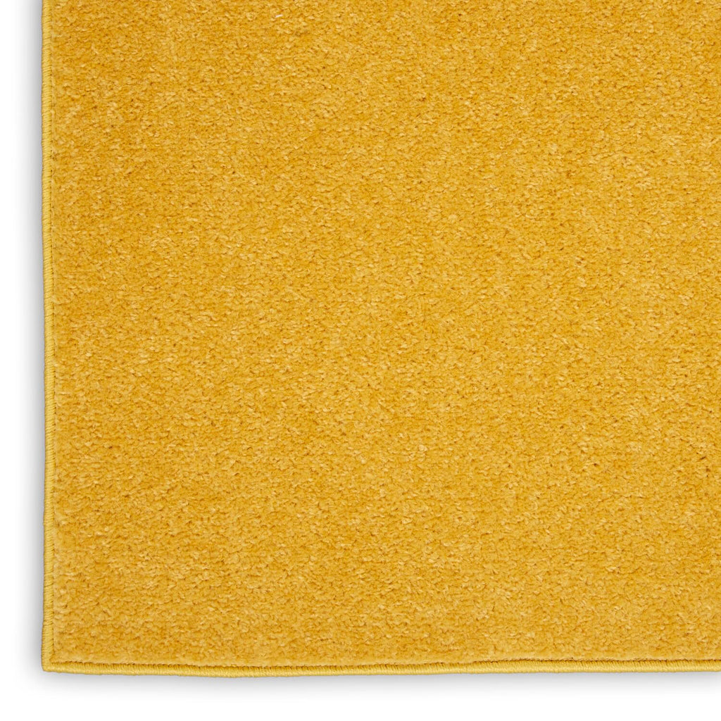 Nourison Essentials Indoor/Outdoor Yellow 5' X 7' Area Rug, Easy -Cleaning, Non Shedding, Bed Room, Living Room, Dining Room, Backyard, Deck, Patio (5X7)