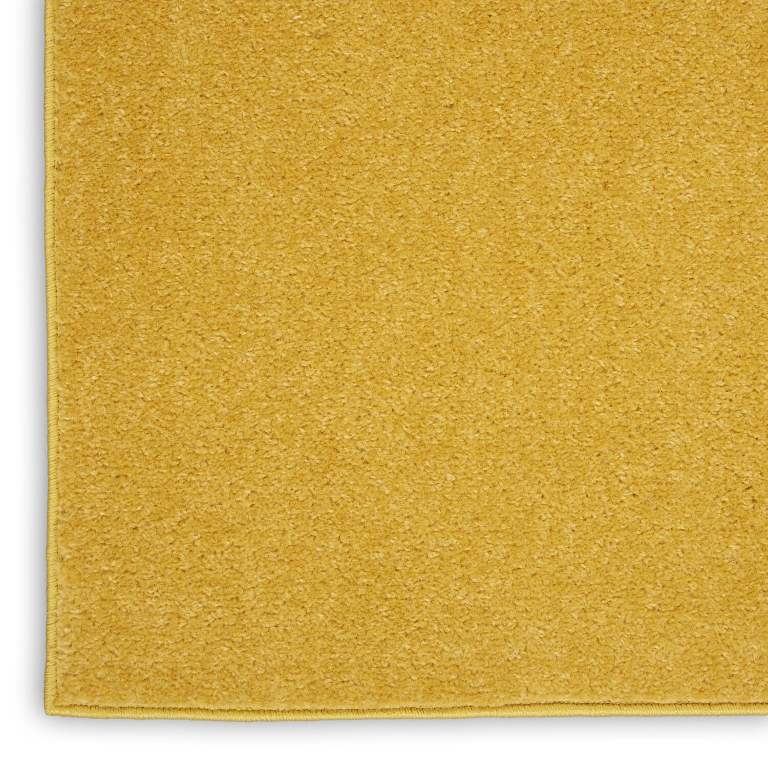 Nourison Essentials Indoor/Outdoor Yellow 5' X 7' Area Rug, Easy -Cleaning, Non Shedding, Bed Room, Living Room, Dining Room, Backyard, Deck, Patio (5X7)