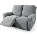 Znsayotx Loveseat Recliner Cover Newest 4-Piece, Fashion Recliner Love Seat Slipcover With Pockets Both Side, 2024 Soft Jacquard