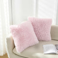 Nordeco Home Luxury Soft Faux Fur Fleece Cushion Cover Pillowcase Decorative Throw Pillows Covers,No Pillow Insert,24' X 24' I