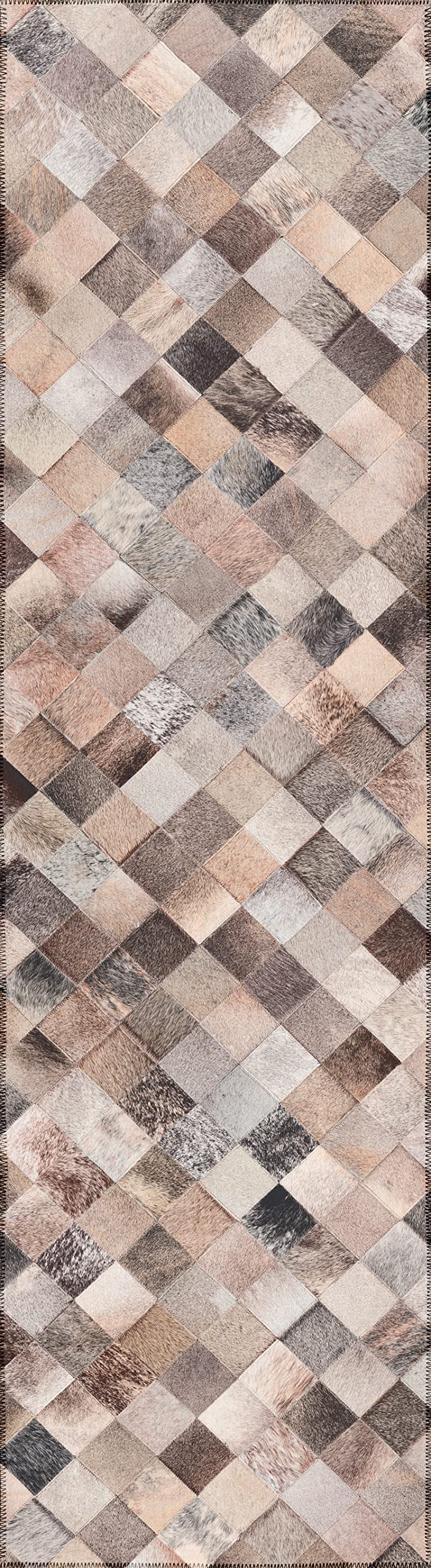 Addison Rugs Laredo Alr32 Gray Washable 2'3" X 7'6" Indoor Outdoor Hallway Runner Rug, Stain Resistant Washable Kitchen Area Carpet For Bathroom, Entry, Patio, Laundry And Bedroom Rug