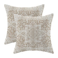 Gohdiwh Boho Pillow Covers 18X18 Set Of 2, Brown Carpet Pattern Decorative Outdoor Throw Pillows Linen Ethnic Design Farmhouse C