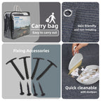 Foundgo Awning Carpet Hdpe Camping Outdoor Rug With Eyelets,Carry Bag,Nails,Broom,For Rv,Patio,Backyard,Picnic,Beach,Trailer 8'*