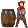 Civaner 1 Pcs Western Cowboy Party Decoration, PVC Inflatable Pirate Barrels Western Cowboy Decor Barrel for Wild West Adventure