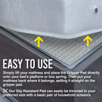 Nevlers 82''X70'' California King Anti Slip Mattress Gripper | Pvc Non Slip Mattress Pad King | Mattress Slide Stopper King For