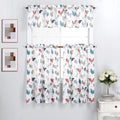 Interior Trends 3 Piece Kitchen Window Curtain Panel Tiers And Valance Set (36' Tiers Set, Multicolor Roosters)