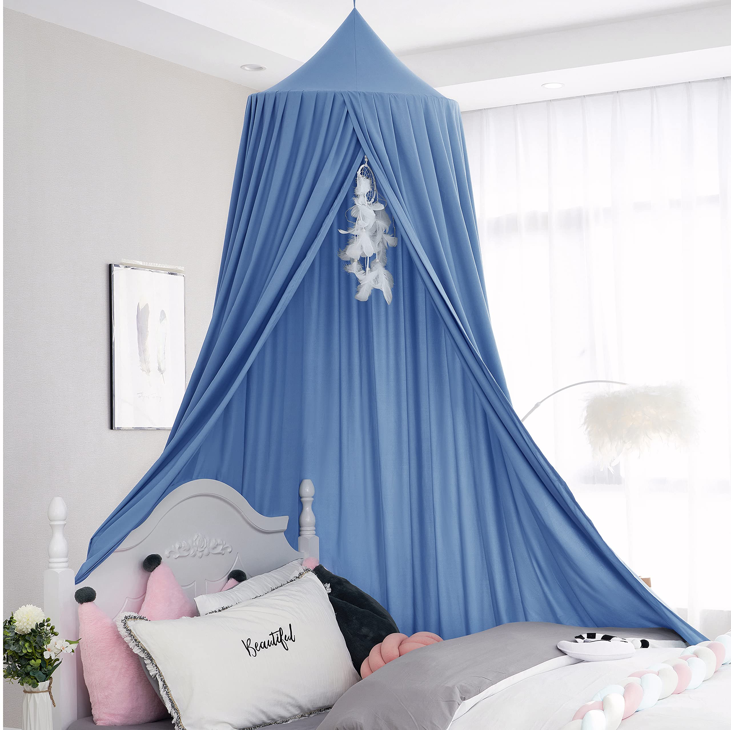 Extra Large Kids Bed Canopy For Girls Boys Bedroom Decor,Crib Canopy Nursery Canopy Hanging Canopy Blocking Light Canopy Reading