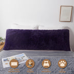 Mego Shaggy Plush Body Pillow Cover, Faux Fur Fluffy Body Pillowcase, 20X54 Boho Fuzzy Body Pillow Case, Furry Long Big Throw Pi