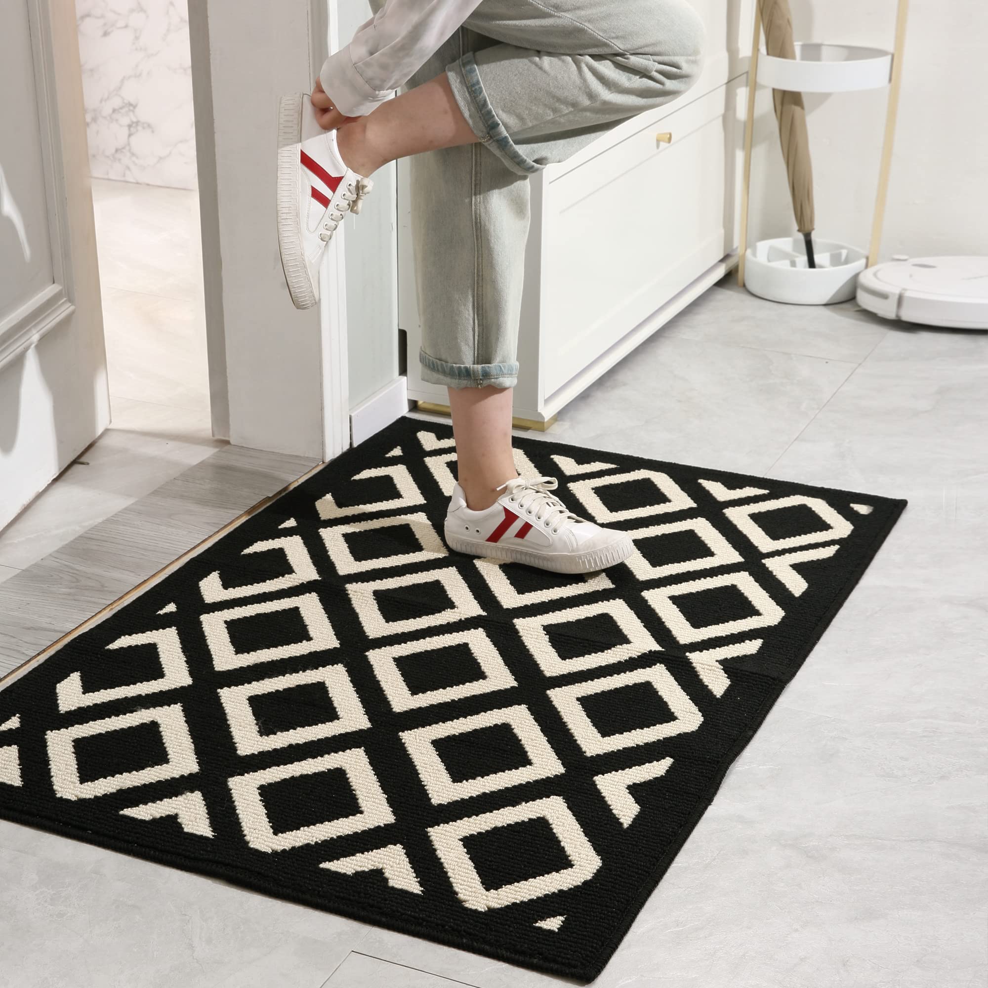 GRANNY SAYS Indoor Door Mats for Entryway, 24 x 36, Non-Slip Front Door Mats, Outdoor Welcome Mat Washable, Low Profile Indoor D