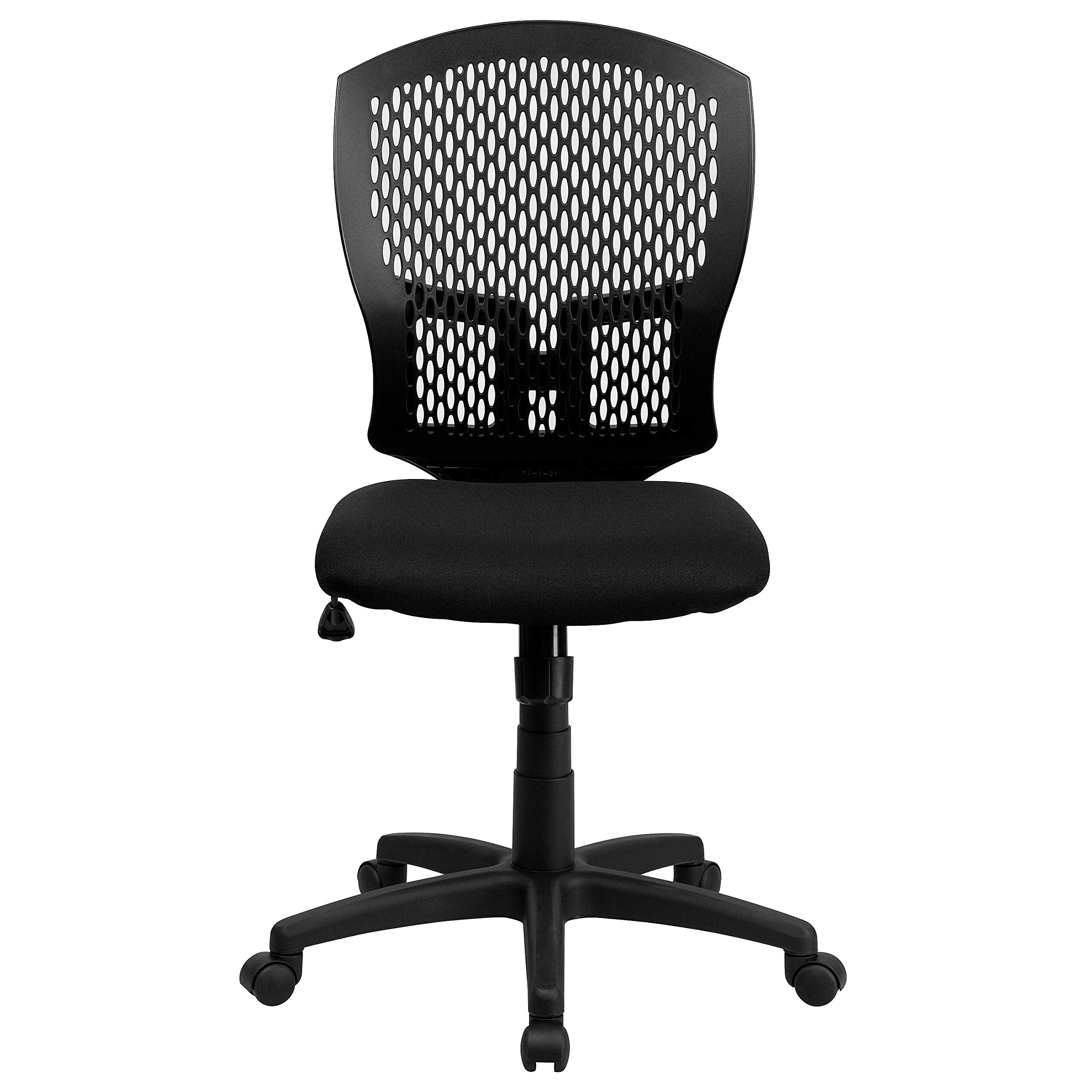Mid-Back Designer Back Swivel Task Chair with Fabric Seat