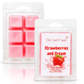 The Candle Daddy - Strawberries & Cream - Sweet Strawberry with Cream Scented Melt- Maximum Scent Wax Cubes/Melts- 1 Pack -2 Oun