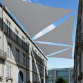 Tang Sunshades Depot 7'X7'X7' Light Grey Sun Shade Sail Equilateral Triangle Permeable Canopy Custom Commercial Standard