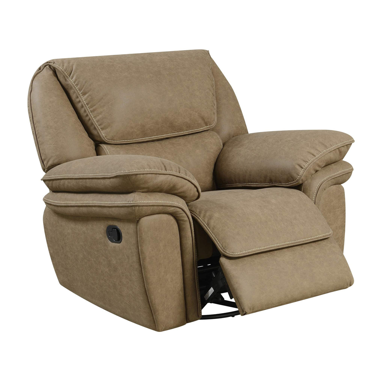 Wallace & Bay Baker Swivel Recliner Glider, Pecan