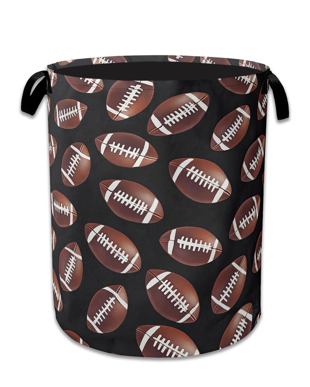 American Football Laundry Basket,Oxford Cloth Laundry Hamper With Handle Foldable Portable Clothes Storage Basket for Laundry Ro