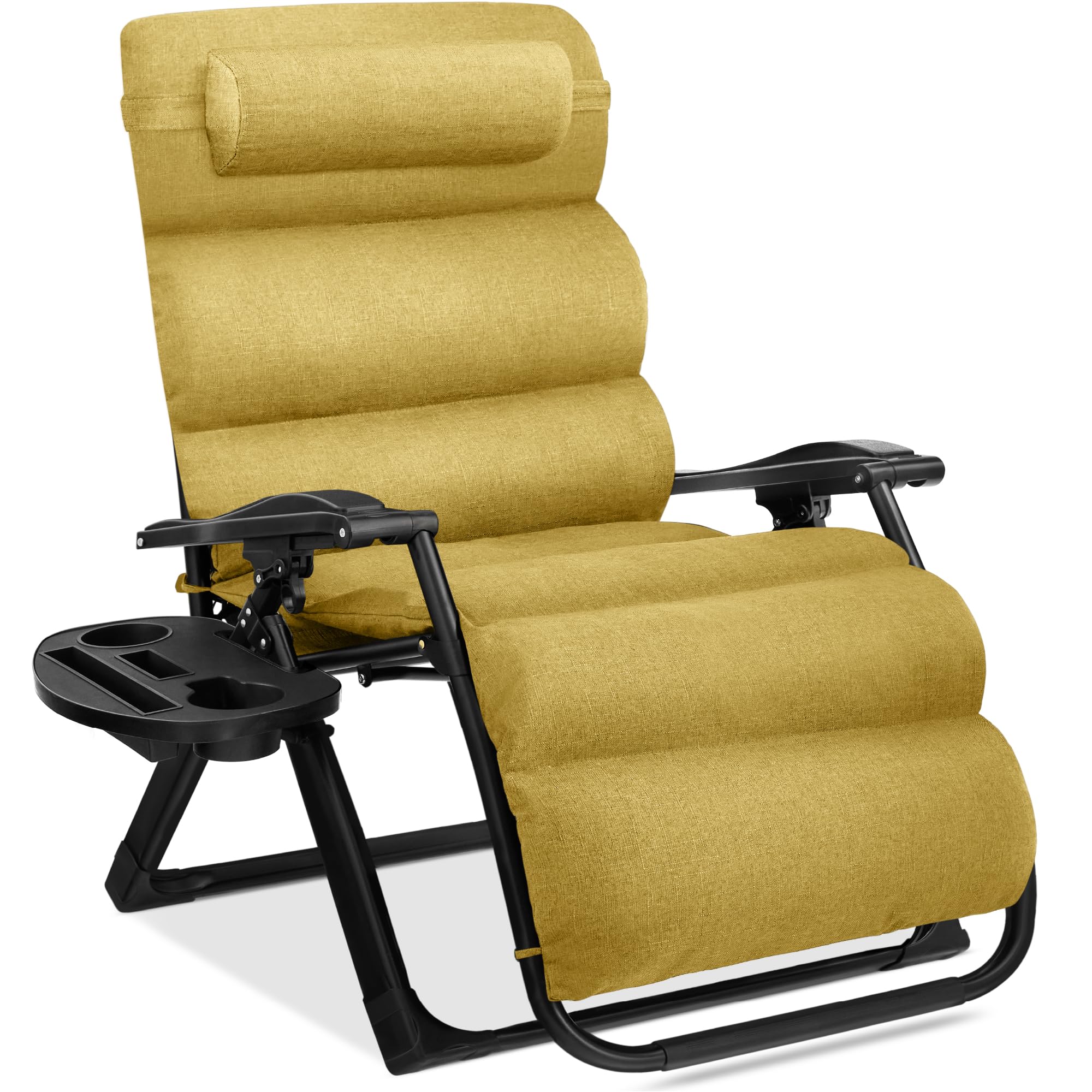 Best Choice Products Oversized Zero Gravity Chair, Folding Outdoor Patio Recliner, XL Anti Gravity Lounger w/Removable Cushion, 