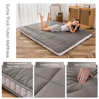 Maxyoyo King Futon Mattress Foam Mattress Topper, Japanese Floor Mattress Foldable Mattress Futon Bed Mattress Guest Bed Mattres