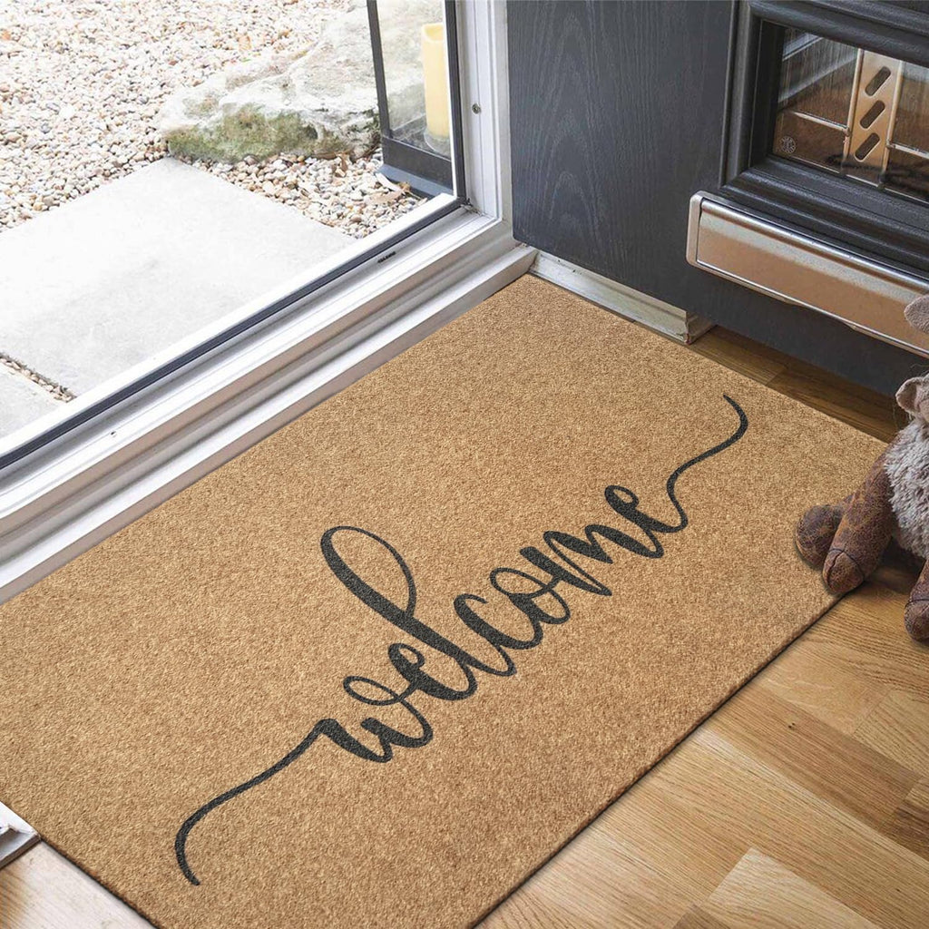 Mwazzll Large Welcome Mat Outdoor Indoor Non Slip Doormat Durable Easy To Clean Super Absorb Mud Front Door Mats For Entrance,Pa