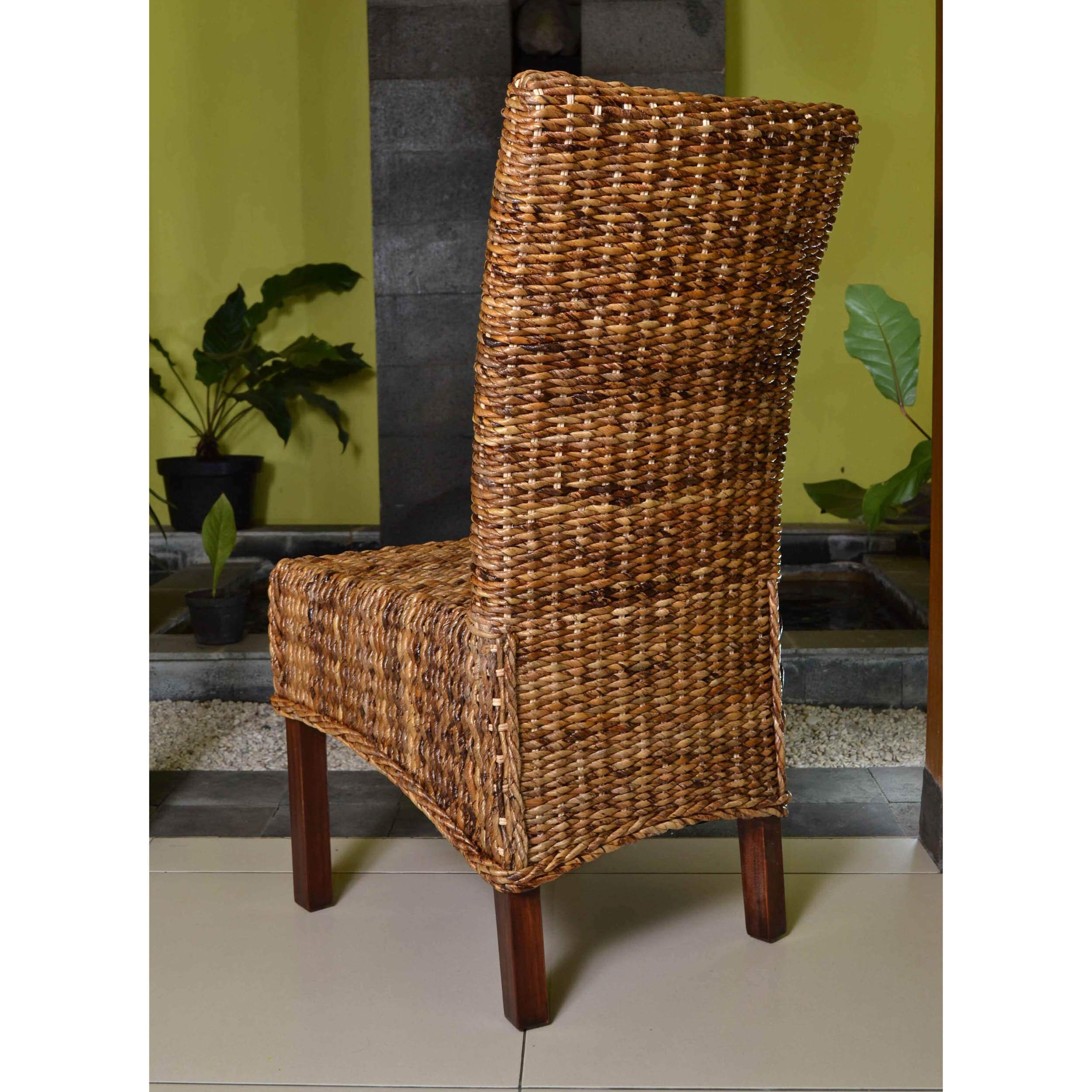 International Caravan Furniture Piece Set Of Two Arizona Abaca Dining Chairs