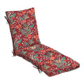 Arden Earthfiber Outdoor Tufted Chaise Cushion, 22 X 76, Rain-Proof, Fade Resistant, Cushion For Chaise Lounger 22 X 76, Luau Re