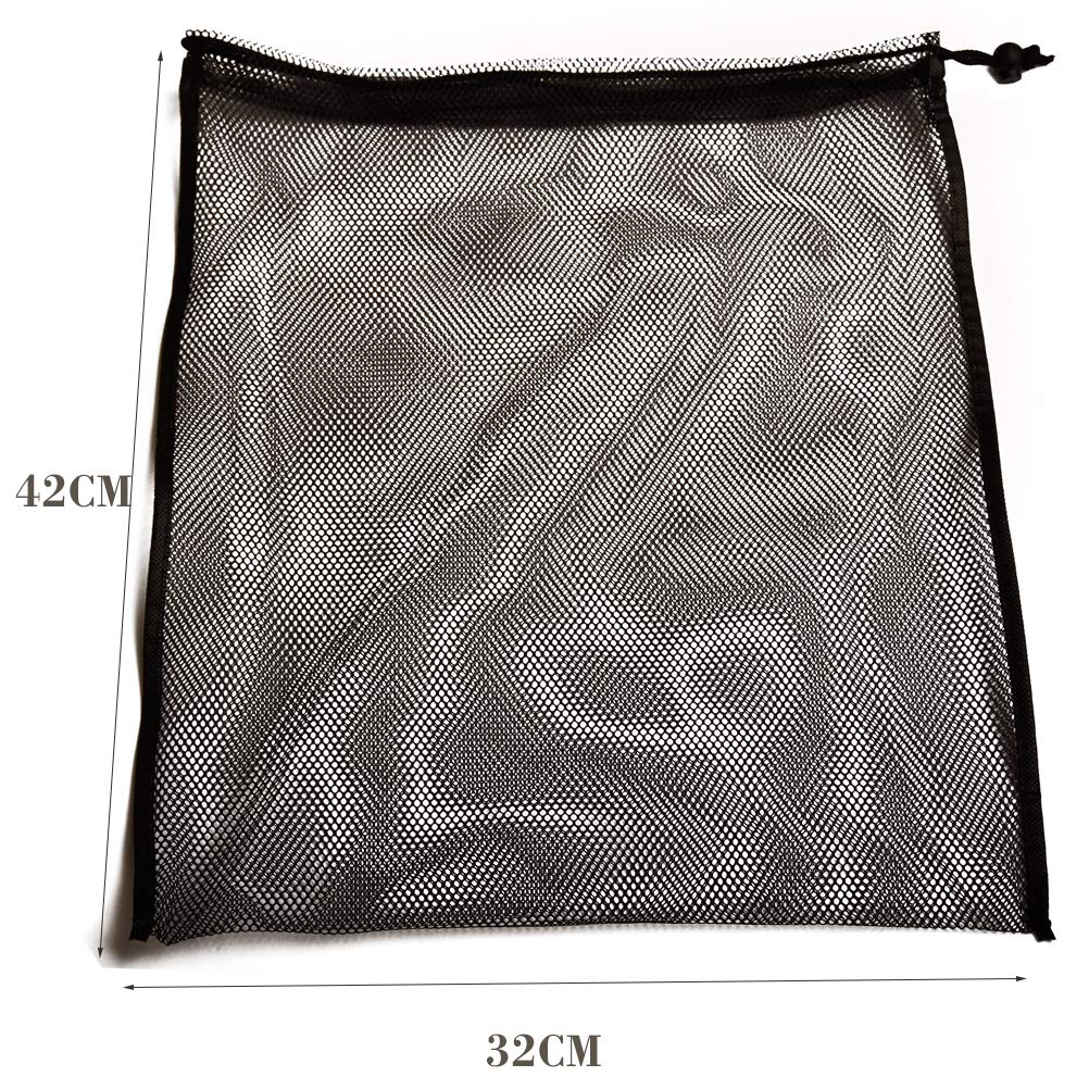 Mike Mesh Equipment Bag Drawstring Storage Ditty Shoe Tennis Ball Bags Stuff Sack For Travel & Outdoor Activity Ca