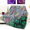 Ohoit Glow In The Dark Game Controller Blanket Gamer Gifts Toys For Kids Boys Boyfriend Gaming Gamepad Presents Birthday Christm