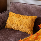 Cosibono Pumpkin Fall Decorative Throw Pillow Covers 12'X20', Set Of 2 Mustard Yellow Soft Faux Fur Pillow Covers For Autumn H