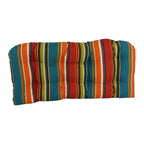 Blazing Needles Outdoor Rounded Back Loveseat Cushion, 42" x 19", Westport Teal
