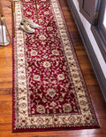 Unique Loom Voyage Collection Traditional Oriental Classic Intricate Design Area Rug (2 7 x 10 0 Runner, Red/Gold)