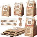 Woanger 24 Empty Advent Calendar Boxes to Fill, Christmas Advent Calendar 24 Days Advent Countdown Gift Boxes Christmas Gingerbr