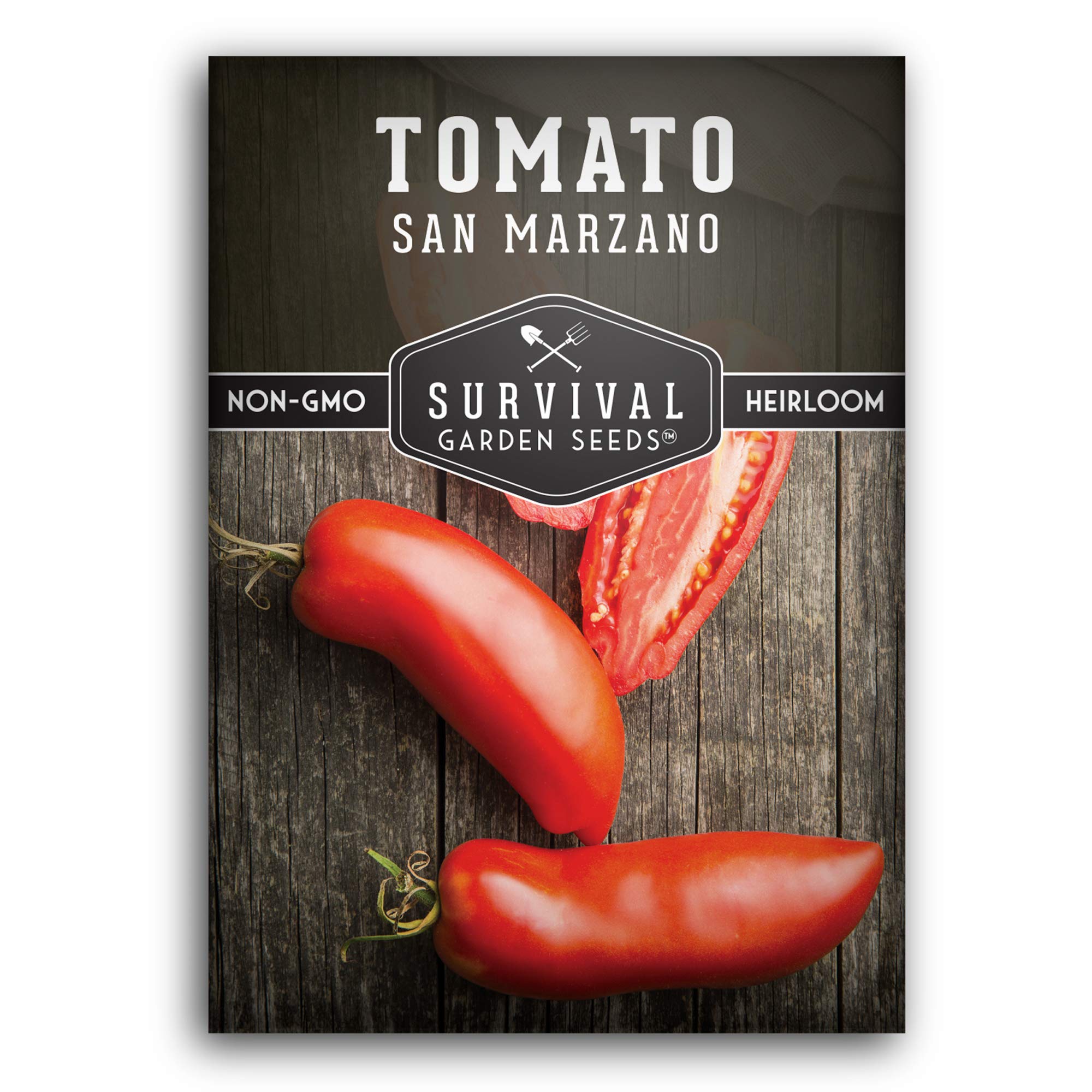 Survival Garden Seeds - San Marzano Tomato Seed For Planting - Packet With Instructions To Plant & Grow Tomatoes In Your Home Ve