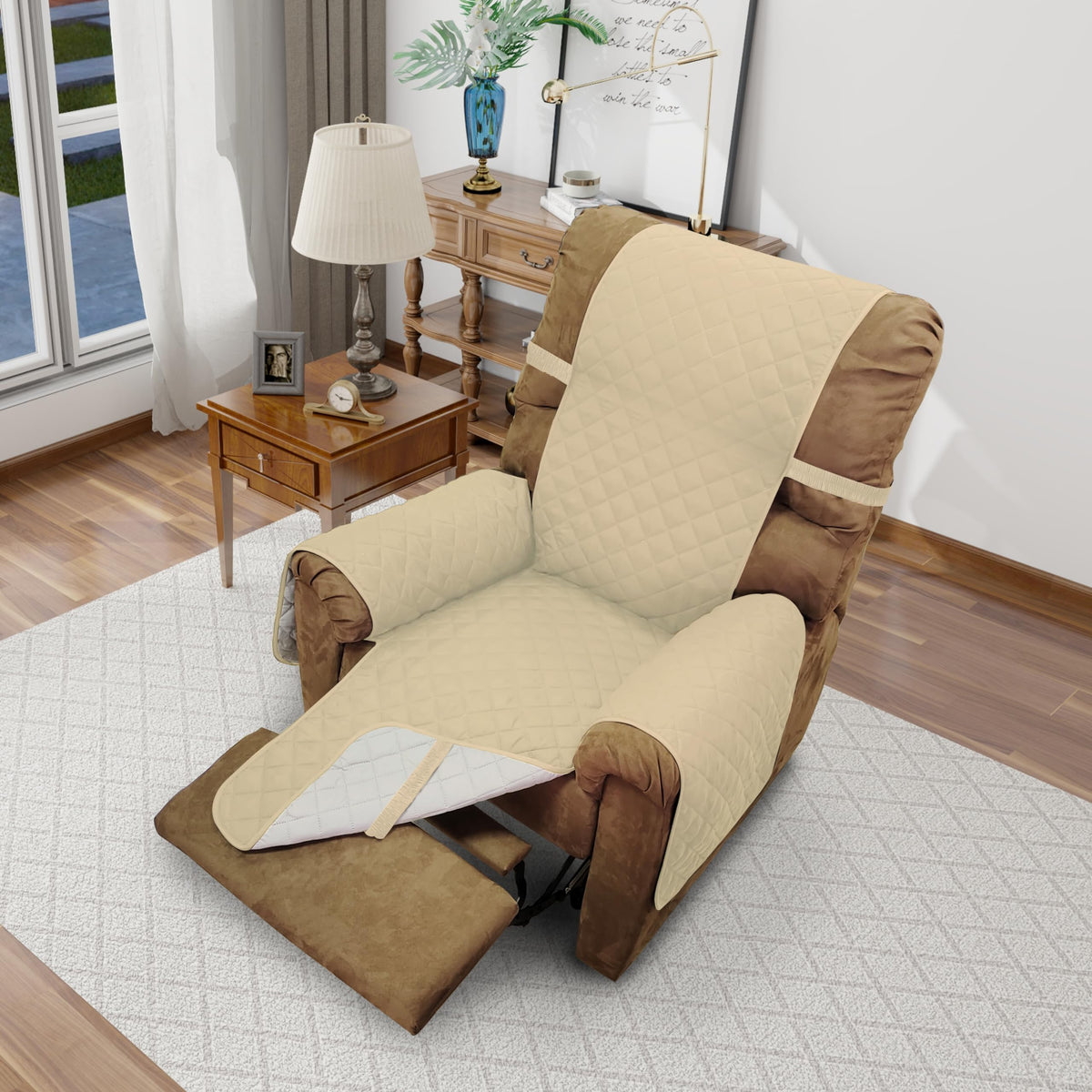 Luxshare Home Recliner Chair Covers Reversible Sofa Cover Couch Cover For Pets Lazy Boy Furniture Protector(28'Recliner Large,S