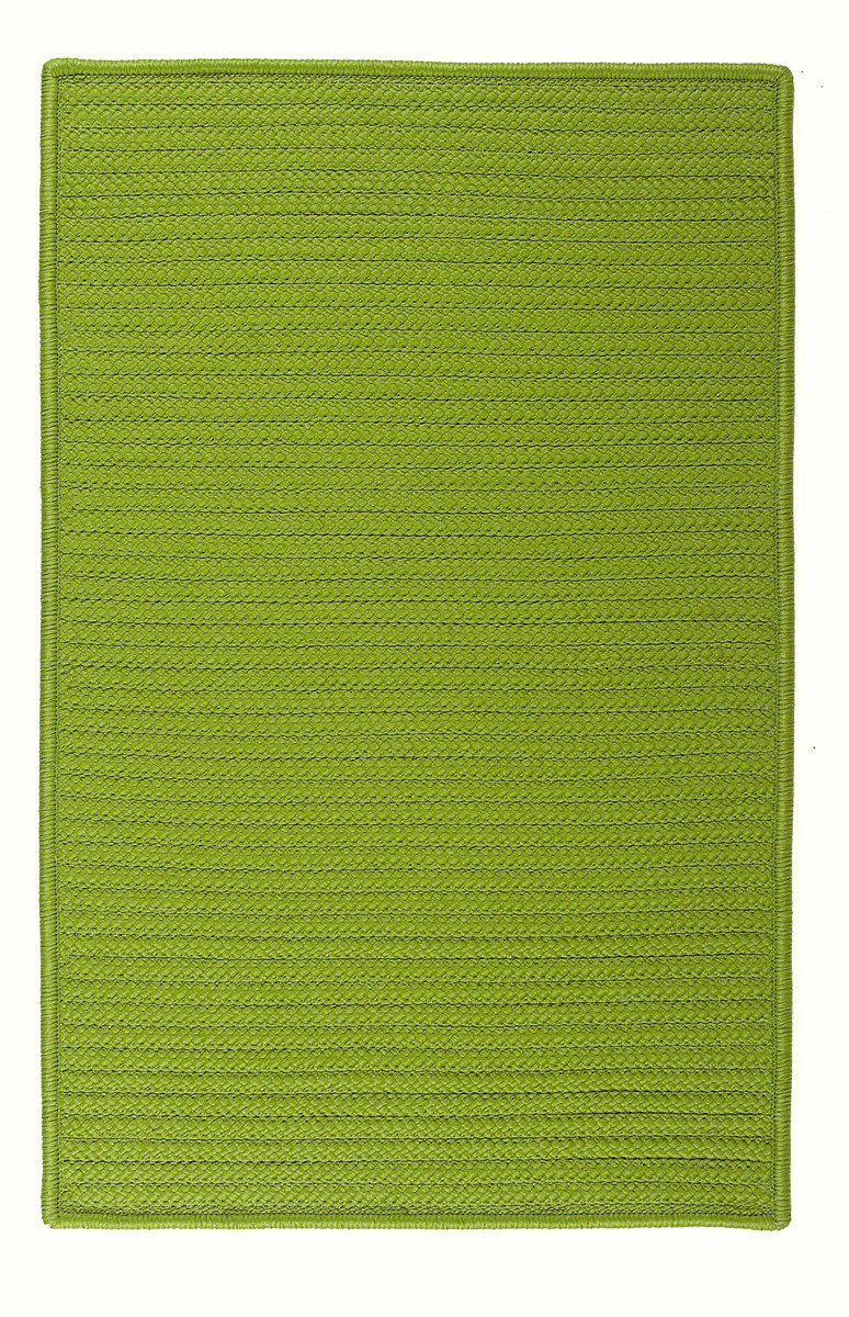 Simply Home Solids Bright Green Rug Rug Size: Runner 2' X 9'