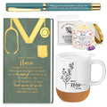 Sayglossy 4 Pcs Nurse Gifts Set for Women Men Christmas Nurse Practitioner Week Gifts Inspirational Appreciation Gift Notebook C