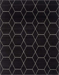 Unique Loom Trellis Frieze Collection Area Rug - Geometric (8 x 10, Blue Multi/ Ivory)