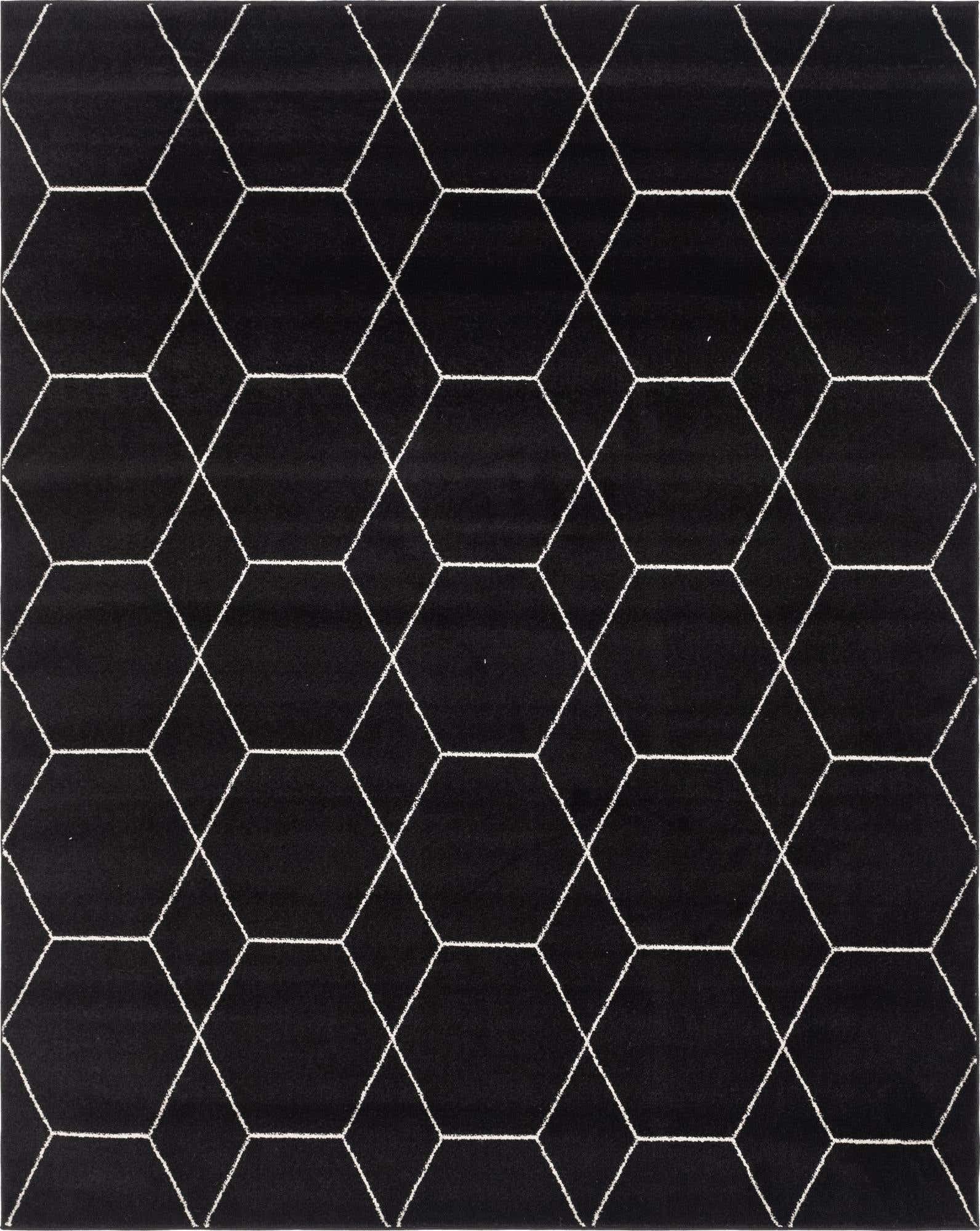 Unique Loom Trellis Frieze Collection Area Rug - Geometric (8 x 10, Blue Multi/ Ivory)