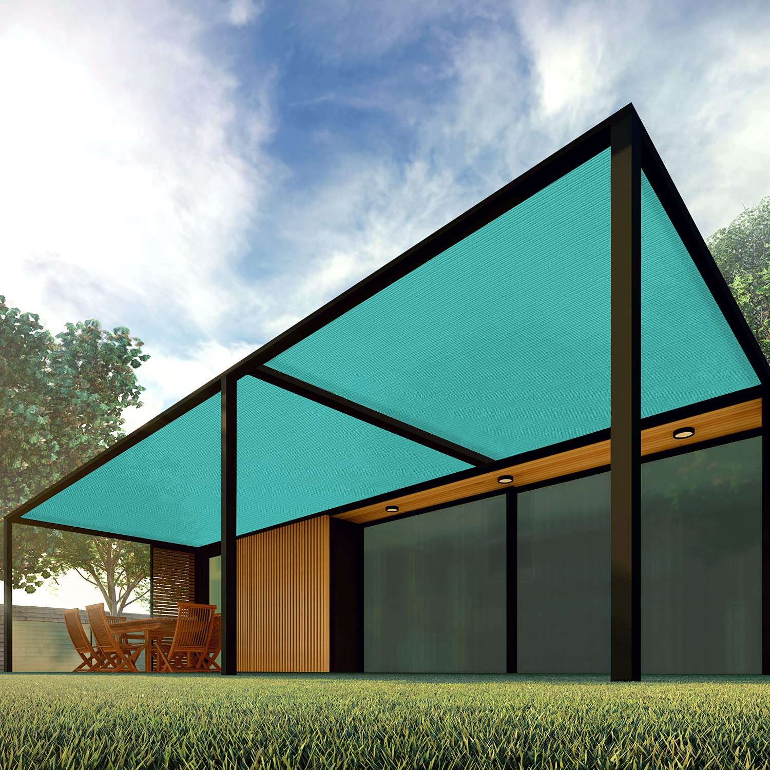 Patio Paradise 6  x 229  Shade Cloth 6/8/12 FT Sun Shade Fabric Roll UV Block Windscreen Canopy Pergola Cover Cloth Sunscreen 