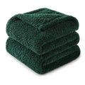 Exclusivo Mezcla Fleece King Blanket For Bed, Soft And Cozy Blankets For Women, Suitable For All Seasons, Forest Green, 90X104 I