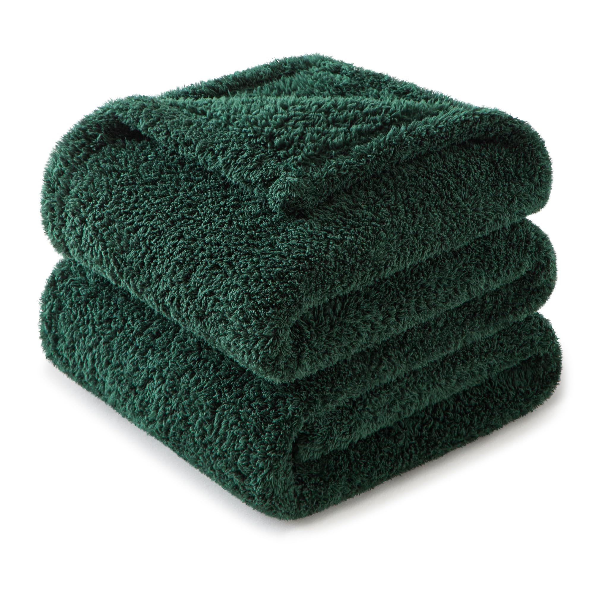 Exclusivo Mezcla Twin Blanket For Bed, Soft And Cozy Blankets For Women, Suitable For All Seasons, Forest Green, 60X80 Inches,