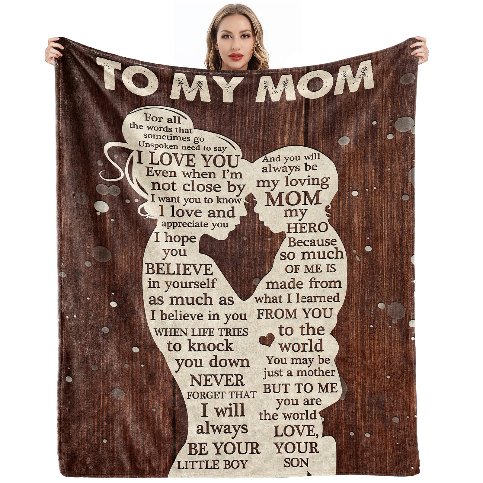 Gifts For Mom, Mothers Day Birthday Gifts For Mom From Son, Mom Gifts, Blanket Presents For Mother'S Day, Christmas, Birthday Gi
