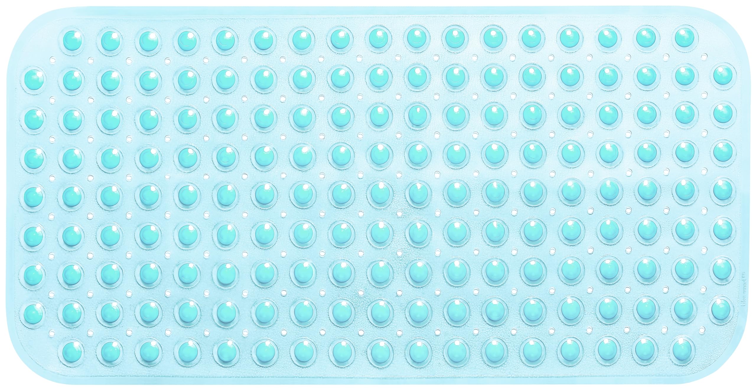 Tike Smart Large Non-Slip Bathtub & Shower Mat 31 Inch X16 Inch (Smooth/Non-Textured Tubs Only) Safe, Clean, Machine-Washable, S