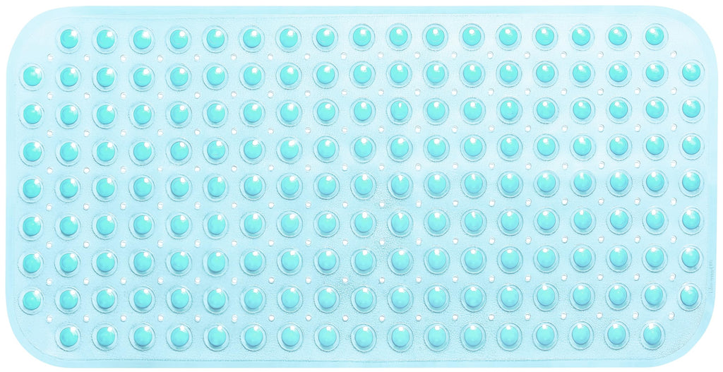 Tike Smart Large Non-Slip Bathtub & Shower Mat 31 Inch X16 Inch (Smooth/Non-Textured Tubs Only) Safe, Clean, Machine-Washable, S